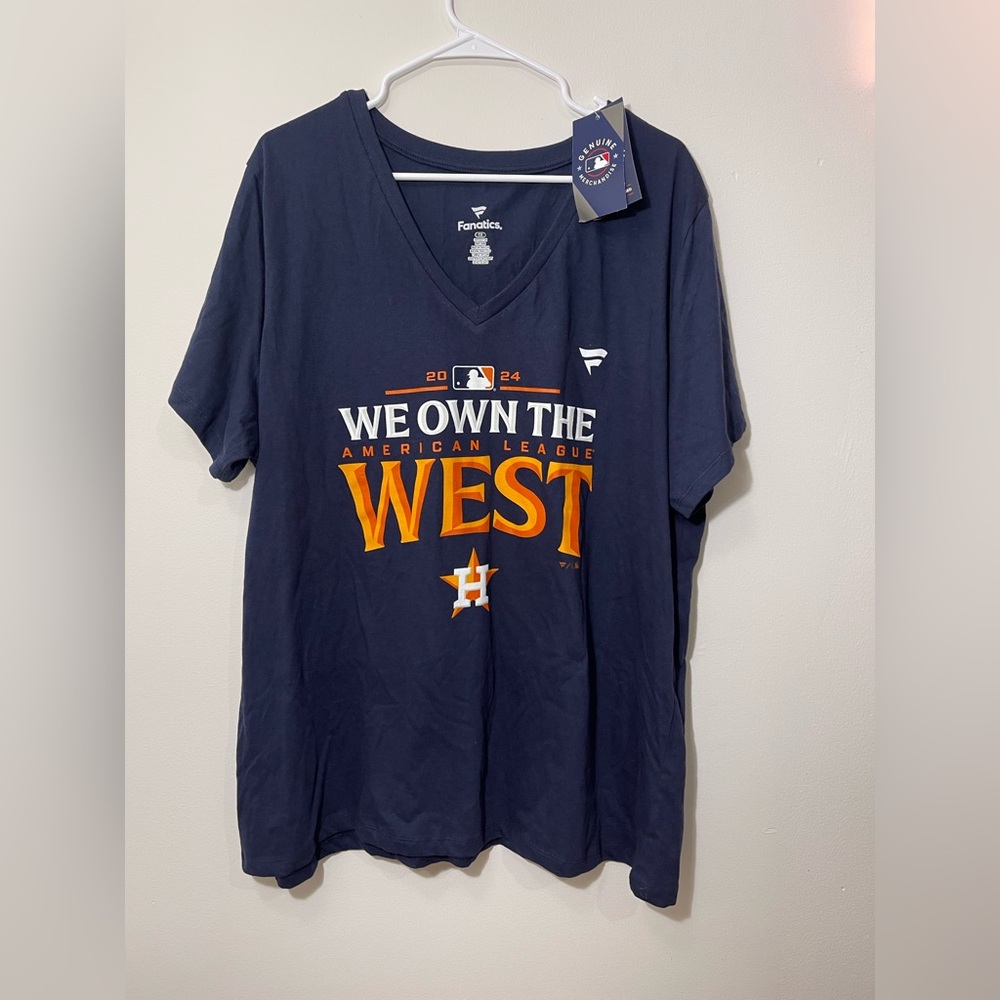 Women’s fanatics navy Houston Astros 2024 T-Shirt